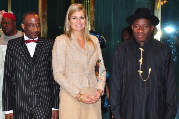 Governor Sanusi, Queen Máxima, and H.E. President Jonathan met to discuss the role of inclusive finance for achieving Nigeria's economic and development goals. Abuja, Nigeria, 23 October 2013.  Photo credit: Central Bank of Nigeria