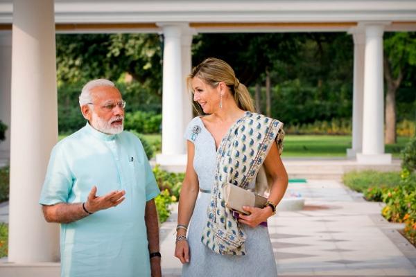 The UNSGSA and India's Prime Minister Narendra Modi discussed how the country's improved digital infrastructure has greatly contributed to the quick rise of financial access--and how other countries can learn from India's experiences. (Photo: UNSGSA/Robin Utrecht)