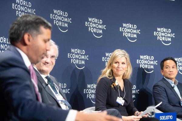 UNSGSA Queen Máxima at WEF Davos 2022 on 24 May.