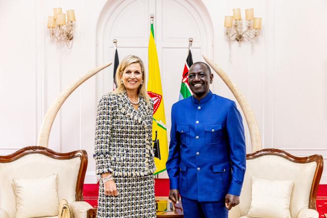 Queen Máxima's first day in Kenya included a fruitful meeting with President William Samoei Ruto in Nairobi on Monday where dialogue focused on the objectives of her visit.